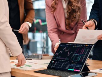 Business meeting in an office